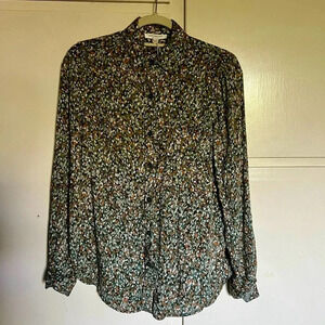 Beachlunchlounge Alanna Abstract‎ Camo Blouse Size XS